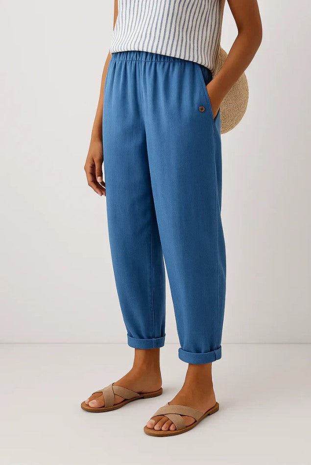Romina - Timeless Linen-Cotton Trousers