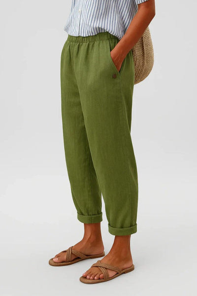 Romina - Timeless Linen-Cotton Trousers
