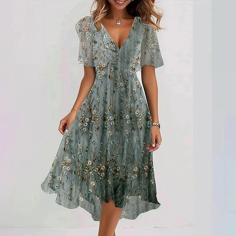 Ava - Elegant Colorful Dress