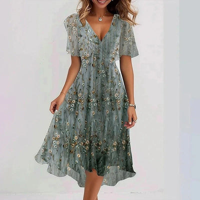 Ava - Elegant Colorful Dress