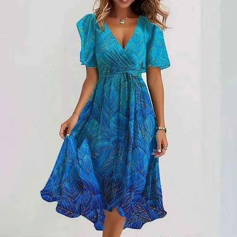 Ava - Elegant Colorful Dress