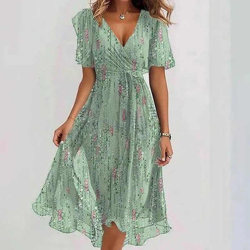 Ava - Elegant Colorful Dress