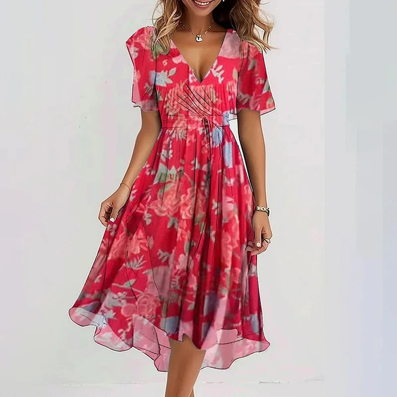 Ava - Elegant Colorful Dress