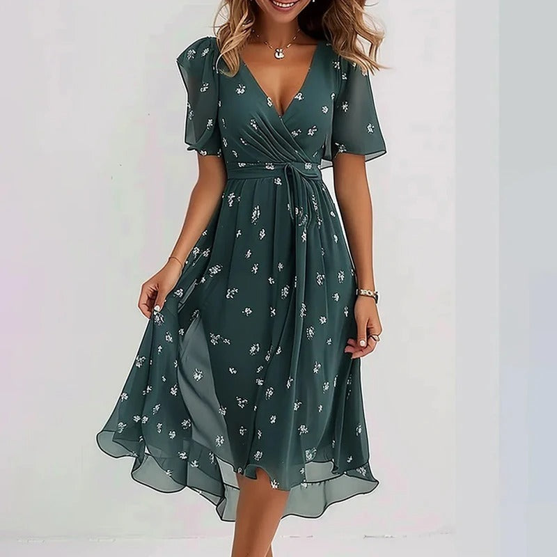 Ava - Elegant Colorful Dress